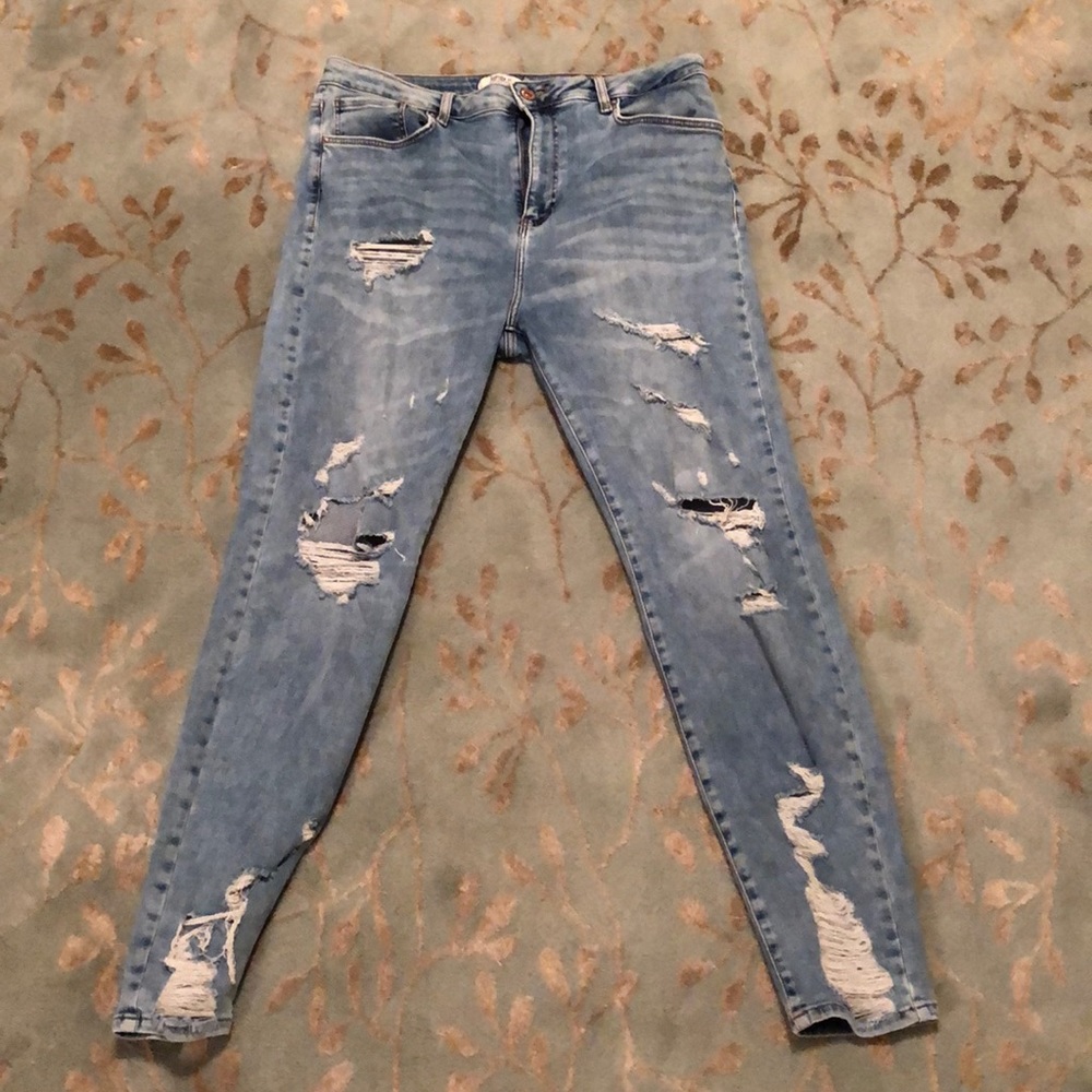 Blue Ripped jeans from forever 21